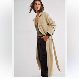 Free people Hailey Womens wool blend overcoat